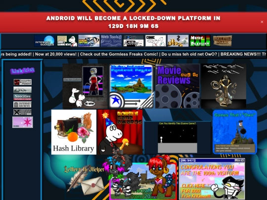 frontpage screenshot