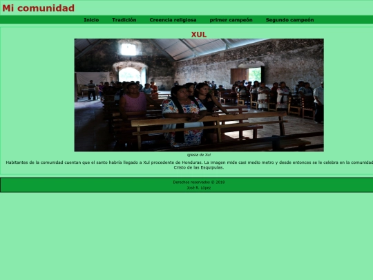 comunidad/creencia screenshot