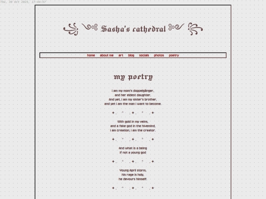 poetry screenshot