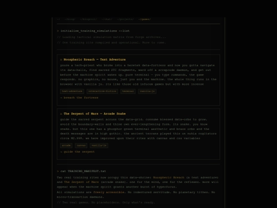 games screenshot