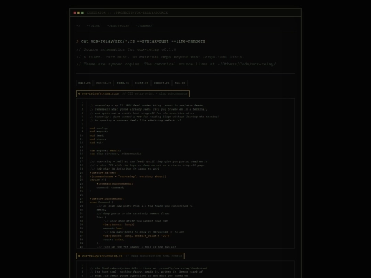 projects/vox-relay/source screenshot