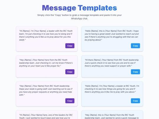 messages screenshot