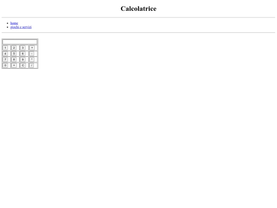 pcto/calcolatrice screenshot