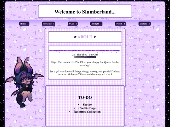 websiteV1 screenshot