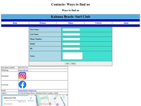 contacts screenshot