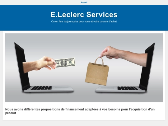 ServicesELeclerc finance screenshot