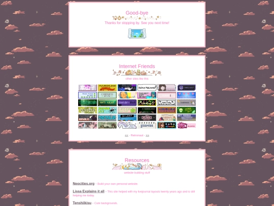 links screenshot
