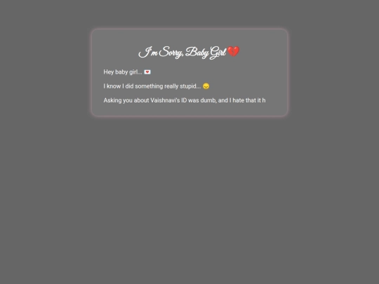 apology to babe screenshot