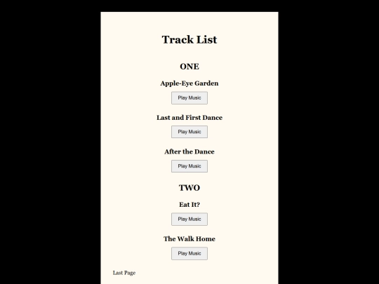 Tracklist screenshot