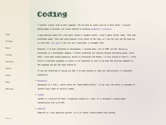 html/coding screenshot