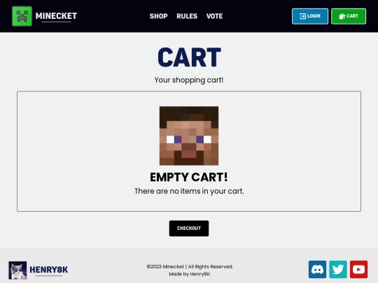 HTML/Cart screenshot