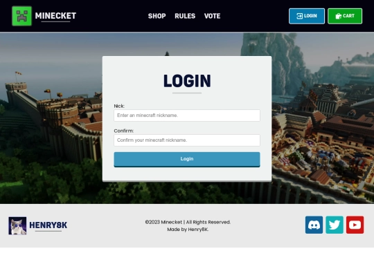 HTML/Login screenshot