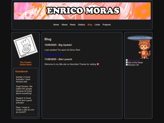 blog screenshot