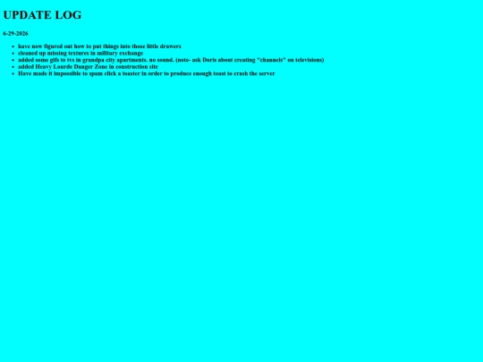 updatelog screenshot
