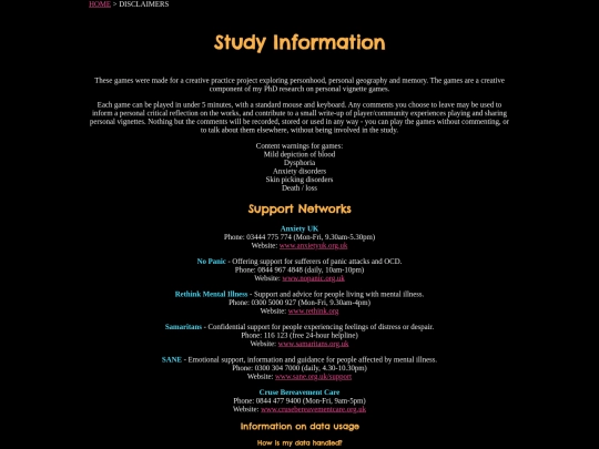info screenshot