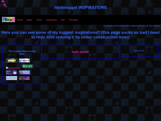 inspirations screenshot