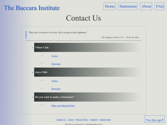 Contact screenshot