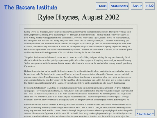 Statements/Haynes_R001 screenshot