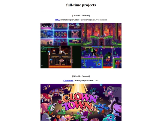 projects screenshot