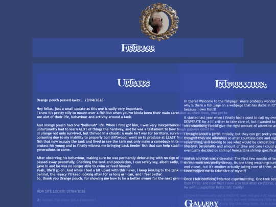 fishie/fishpage screenshot