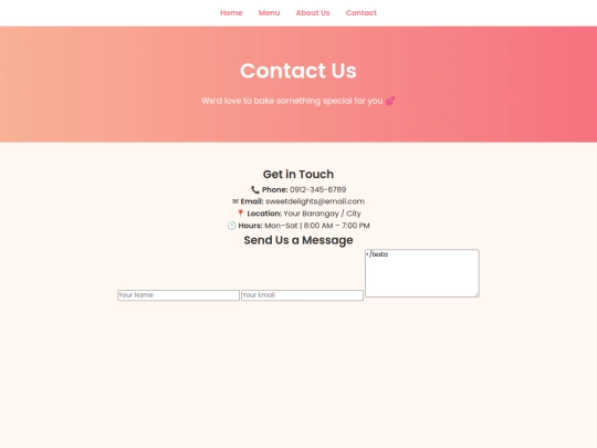 contact screenshot