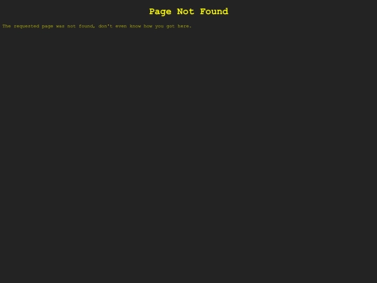 not_found screenshot
