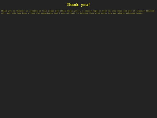 thankyou screenshot