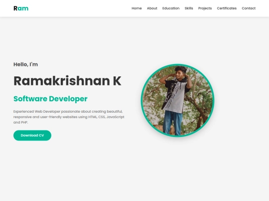 portfolio screenshot