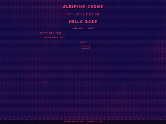 posts/hello-2025 screenshot