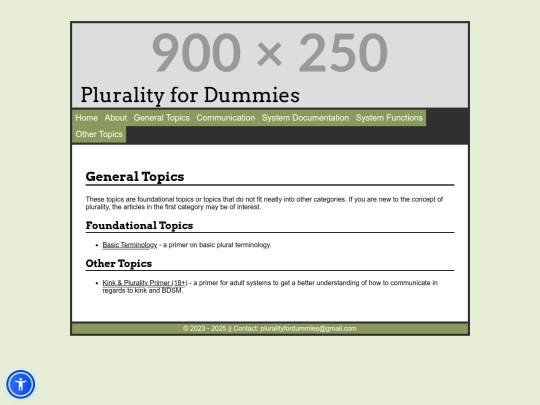 general-topics screenshot