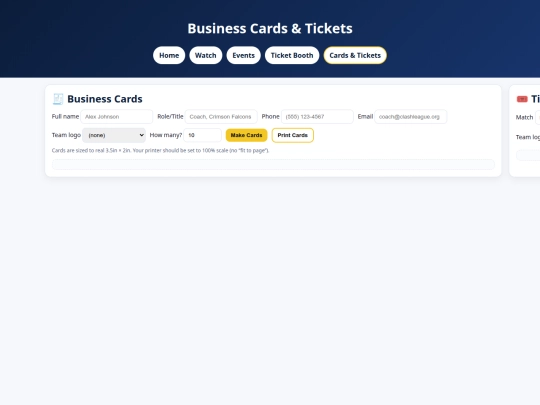 Cards_andtickets screenshot