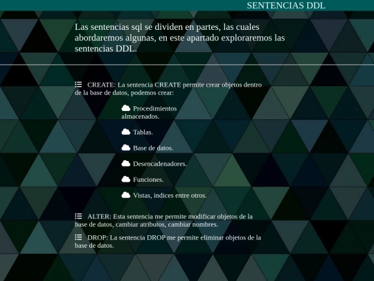 DDL screenshot