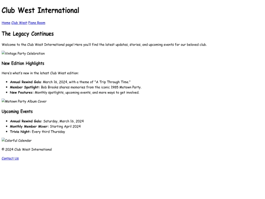 club-west screenshot