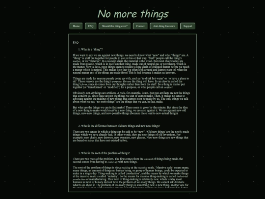 faq screenshot