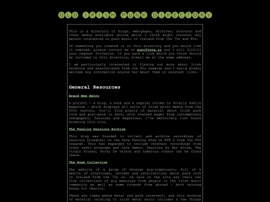 oldirishpunkdirectory screenshot