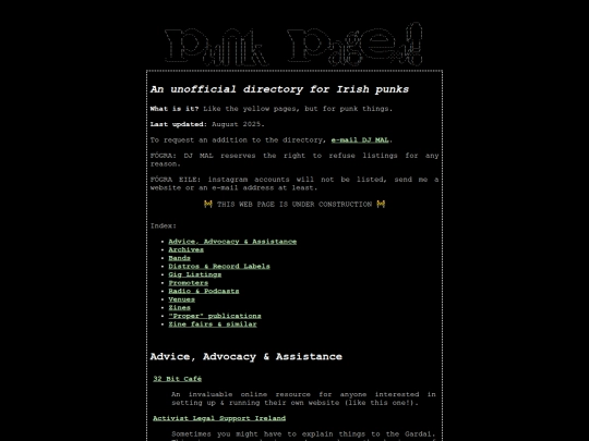 punkpages screenshot