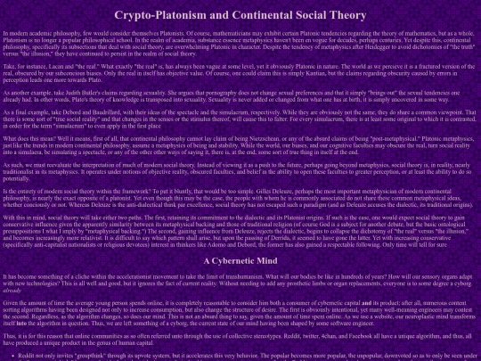 philosophy screenshot