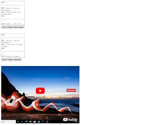 Site criar .bat/teste screenshot