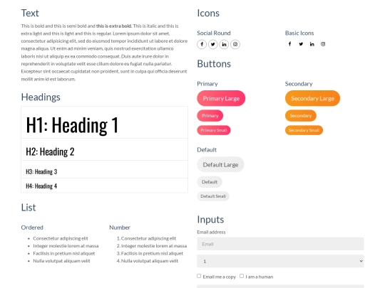 components screenshot