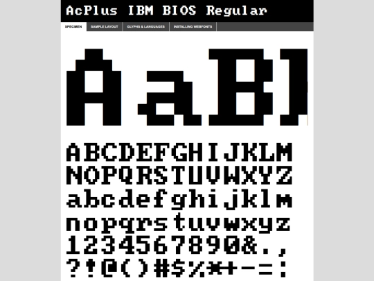 fonts/IBMBios_webfontkit-20250622-105304/acplus_ibm_bios-demo screenshot