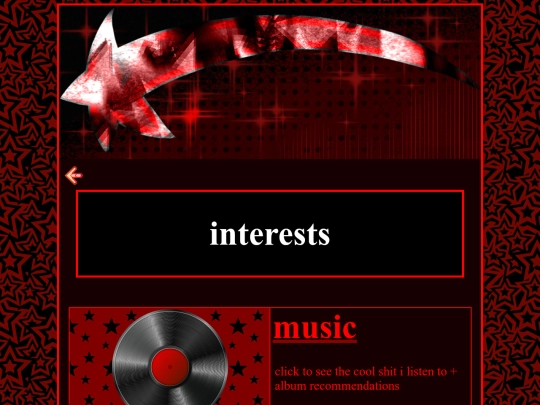 interests screenshot