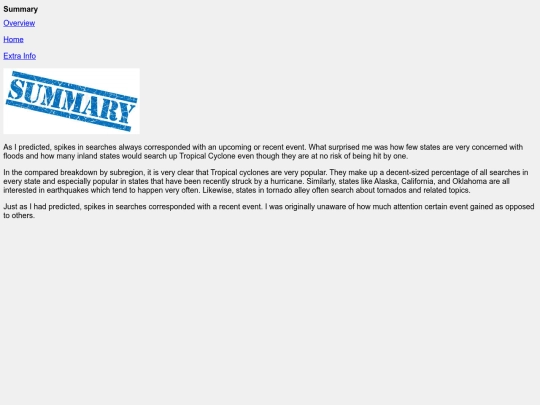 Project/Summary screenshot