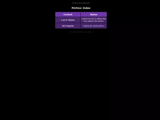 portico/archive screenshot