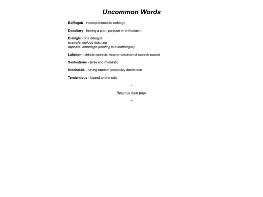 words screenshot