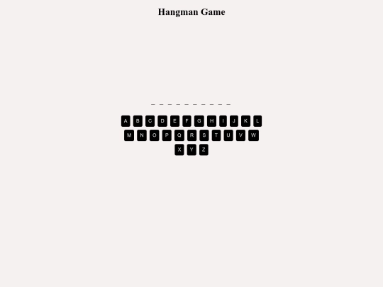 hangman screenshot