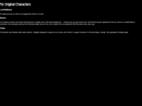 characters screenshot