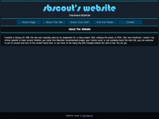 aboutsite screenshot
