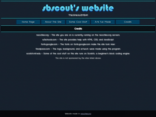 credits screenshot