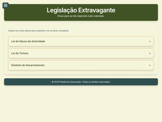 legislacao_extravagante screenshot