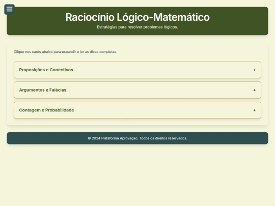 raciocinio_logico screenshot